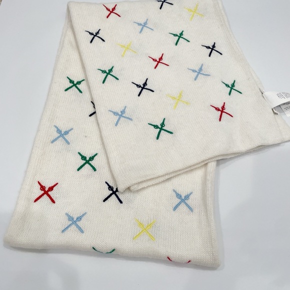 Mark & Graham Multicolor Embroidered Ski Scarf - Picture 9 of 10